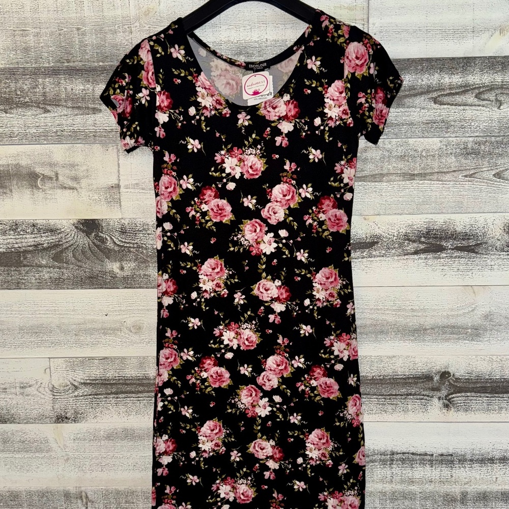 Escolour Los Angeles floral dress NWT Size L